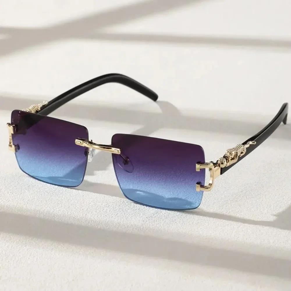 

Fashion Rimless Sunglasses Men Women Populare Frameless Sun Glasses Male Female Classic Small Square Summer Traveling Shades