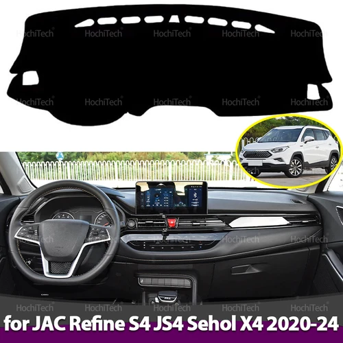 Cubierta de tablero para JAC Refine S4 JS4 SEI4 Sehol X4 2020-2023 2024, almohadilla para revestimiento de coche, alfombrilla Anti-UV, parasol, alfombra para salpicadero