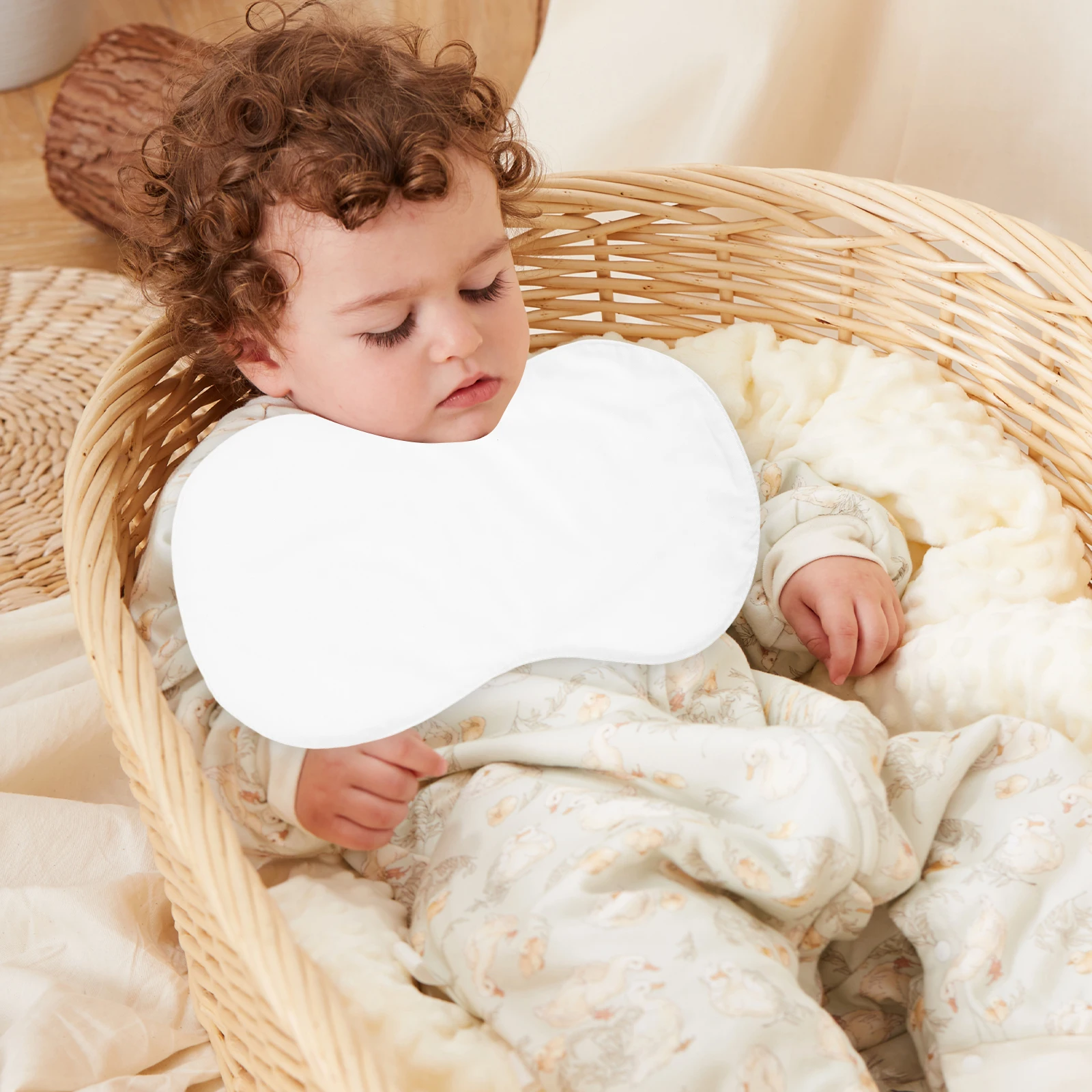 

3 pcs Thermal Sublimation Blank Burp Cloths Diy Blank Burp Cloth Towel 21x40cm DIY Heat Transfer Cloth Safe Material