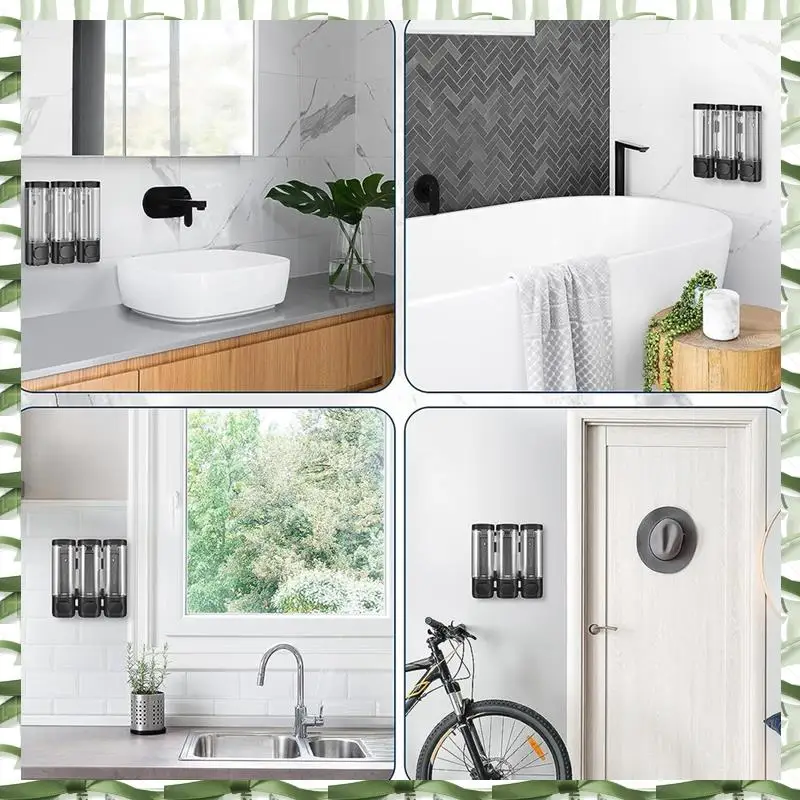 Professionelles Werkzeug, 3-in-1-Raum-Wandmontage, Badezimmer-Duschpumpenspender und Organizer – kann für Shampoo und Klimaanlage verwendet werden