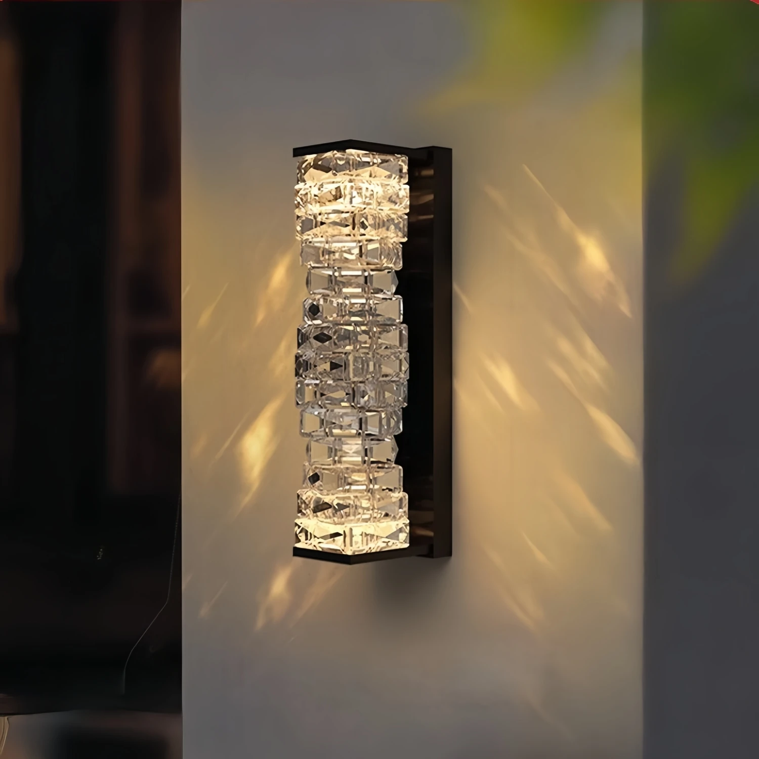 Customizable Crystal Wall Lamp Ceiling Light Modern Design lustre for Outdoor corridor passageway Home interior lighting