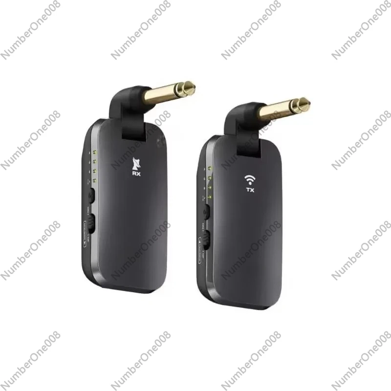 2.4GHz Wireless Guitar System Rechargeable Transmitter Receiver for Guitar Bass with 60ft Range Line of Sight