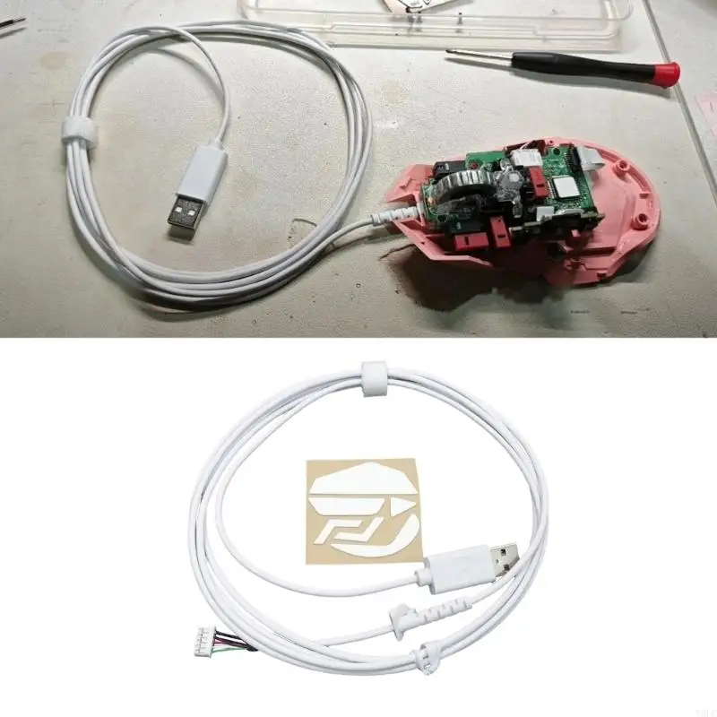 Y5LC USB -muiskabel en voeten voor G502 Mouse Part Repair Accessoires