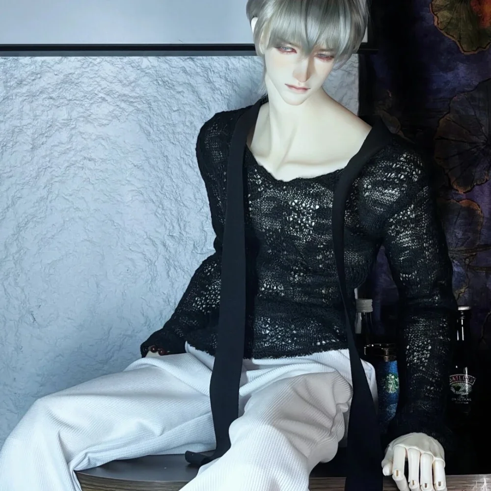 

1/3 Кукольная одежда для 75 см Мужская кукла Bjd Вязаная рубашка на ремне Стиль Одевание для девочек Игрушки Игровой домик Подарочные аксессуары для кукол, без куклы