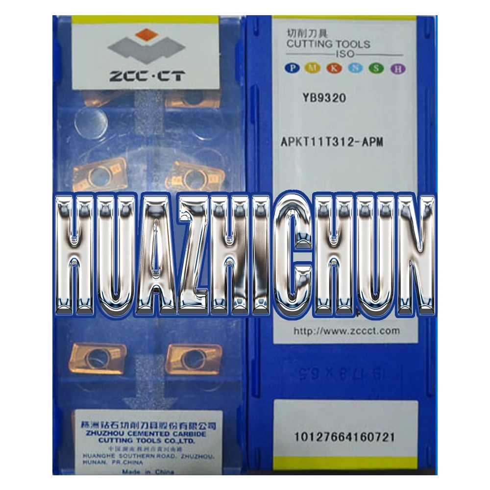 

HUAZHICHUN YB9320 APKT11T312-APM APKT11T308-APM APKT11T304-APM карбидные вставки для токарного инструмента