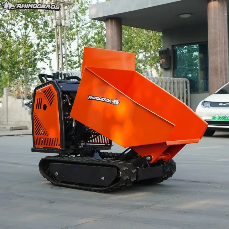 High Quality  Dumping Trucks Gasoline Engine 500kg Mini Dumper Truck