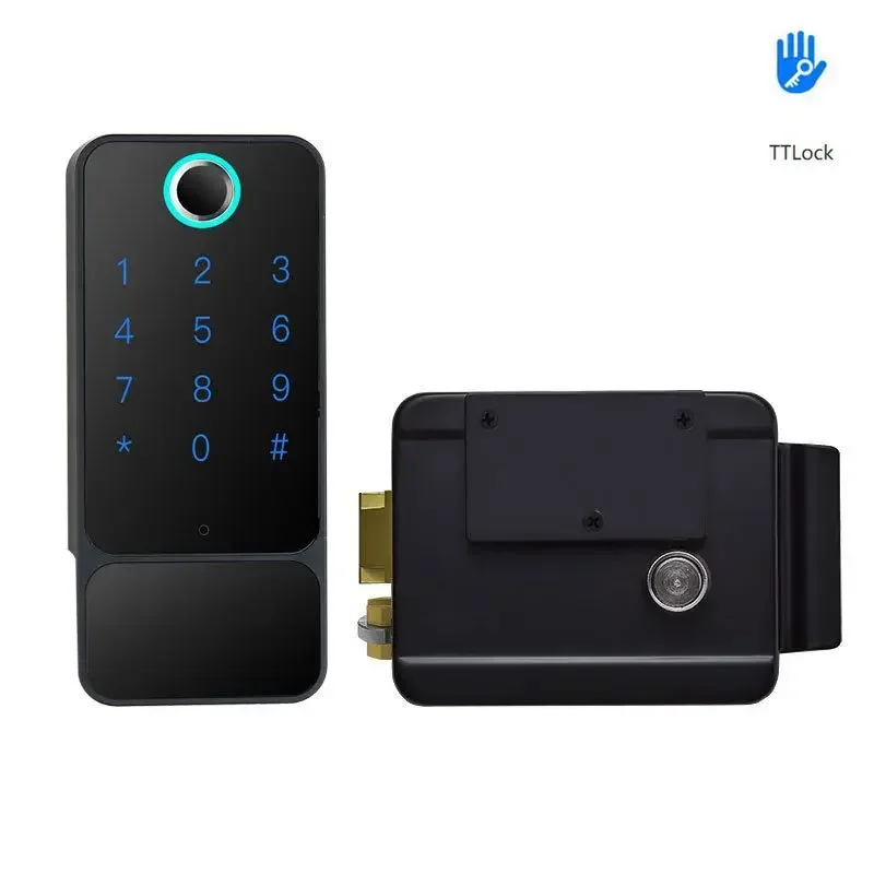 Imagem -02 - Inteligente Fingerprint Door Lock Ip65 Impermeável Porta ao ar Livre Senha Swipe Card Chave