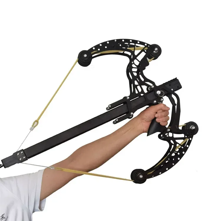 

Новая 50-круглая складная телескопическая рогатка для охоты с длинным столбом