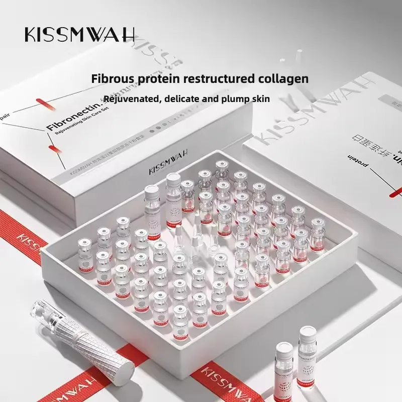 

Набор сублимированных порошков Fibronectin Recombinant Collagen, антивозрастная осветляющая увлажняющая эссенция, наборы для ухода за кожей для салона красоты