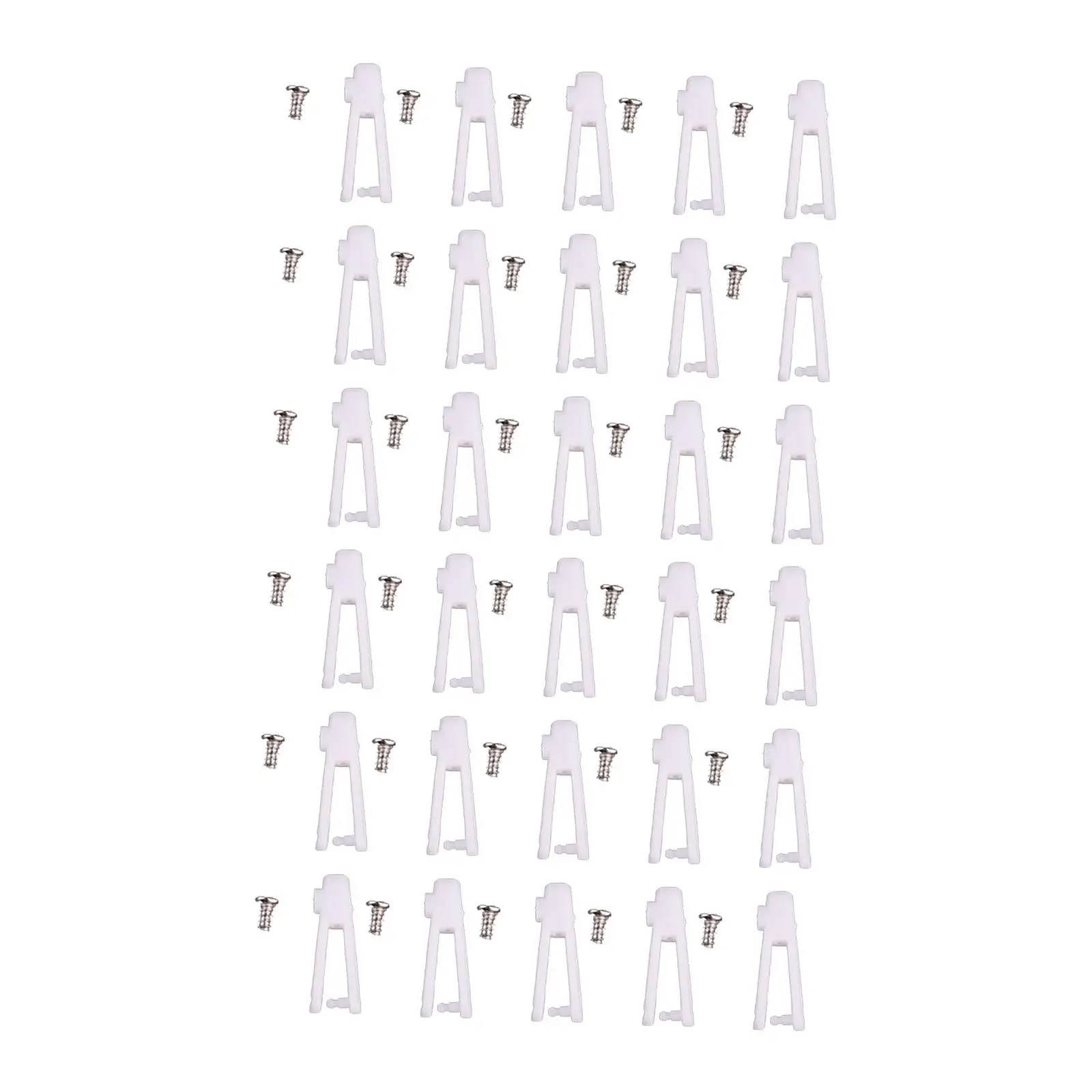 2x30 Pieces Clevis And Screws Kits DIY Parts Repair Accessories RC Fixed Wing Compact Easy Assembly for Four Hole Control Horns