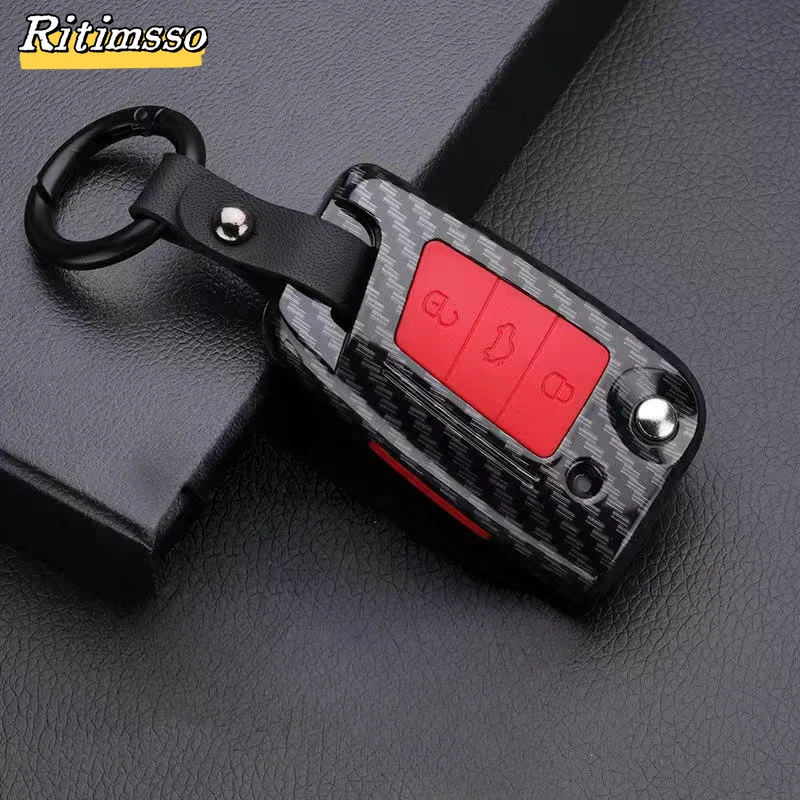 Auto Remote Sleutel Case Cover Voor Vw Volkswagen Golf 7 Mk7 Tiguan Mk2 Voor Seat Ateca Leon Fr 2 Ibiza Voor Skoda Octavia A7 Accessorie