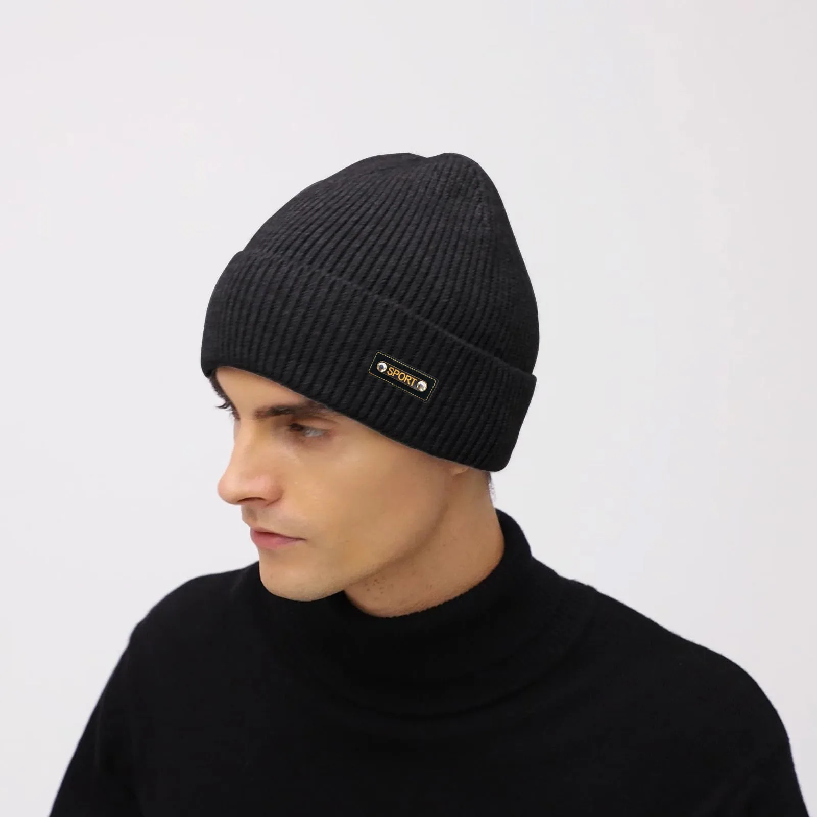 

1/2pcs Knit Beanie Hat- Warm, Windproof for Men & Women - Winter Beanie -For Cold Weather - Perfect Gift for Winter Holidays