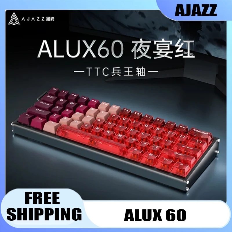 

AJAZZ ALUX60 Magnetic Switch Keyboard Wired Hot-Swap GASKET RGB 8K 0.125MS RT 0.01mm Custom Aluminum Mechanical Keyboard Gift