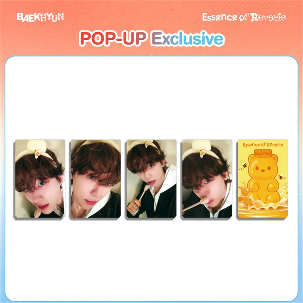 KPOP BAEKHYUN Selfie PhotoCard ESSENCE OF REVERIE SOLO Album Tesserino Collezione di fan Negozio POP-UP LUCKY DRAW Event