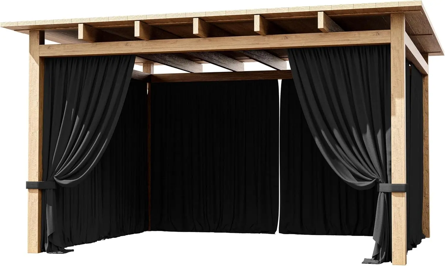 

4 Panel Gazebo Curtain 10×12ft Waterproof Outdoor Privacy Panels with Zipper Designed for Patio & Backyard Gazebo Tent (Curtain