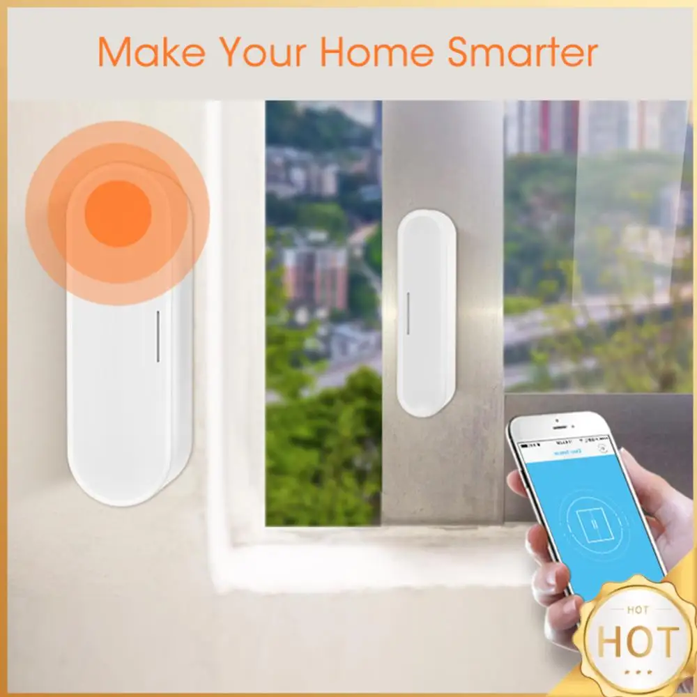 Tuya APP كاشفات الباب المفتوحة/المغلقة حماية الأمن زيجبي مستشعر الباب الذكي 2.4 جيجا هرتز كاشف باب المرآب اللاسلكي للداخلية
