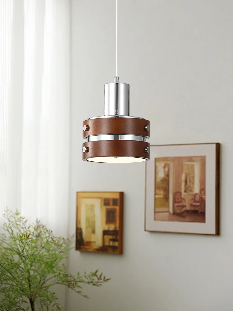 

Bedroom Bedside Chandelier American Retro Coffee Shop Solid Wood Restaurant Bar Background Wall Balcony Decoration Chandelier