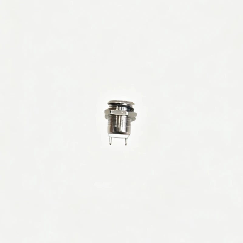 Metal Push Button Switch 12MM Self-locking Reset Start Stop Round Flat Head Normally Open/Normally Closed