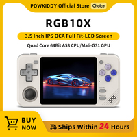 POWKIDDY RGB10X Handheld Game Console 3.5 Inch Screen ArkOS Linux Portable Retro Video Gaming Players RK3326 Children's Gifts