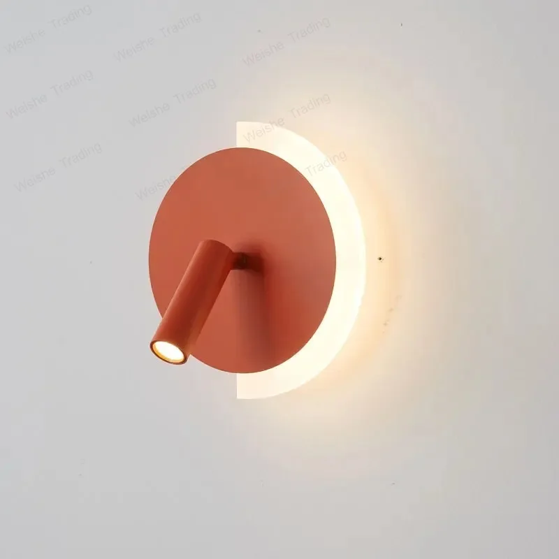 

Nordic Designer Modern Led Wall Lamp Spotlight Living Room Bedside Reading Lighting Sconce Stair Lamp Corridor Aisle Home Decor
