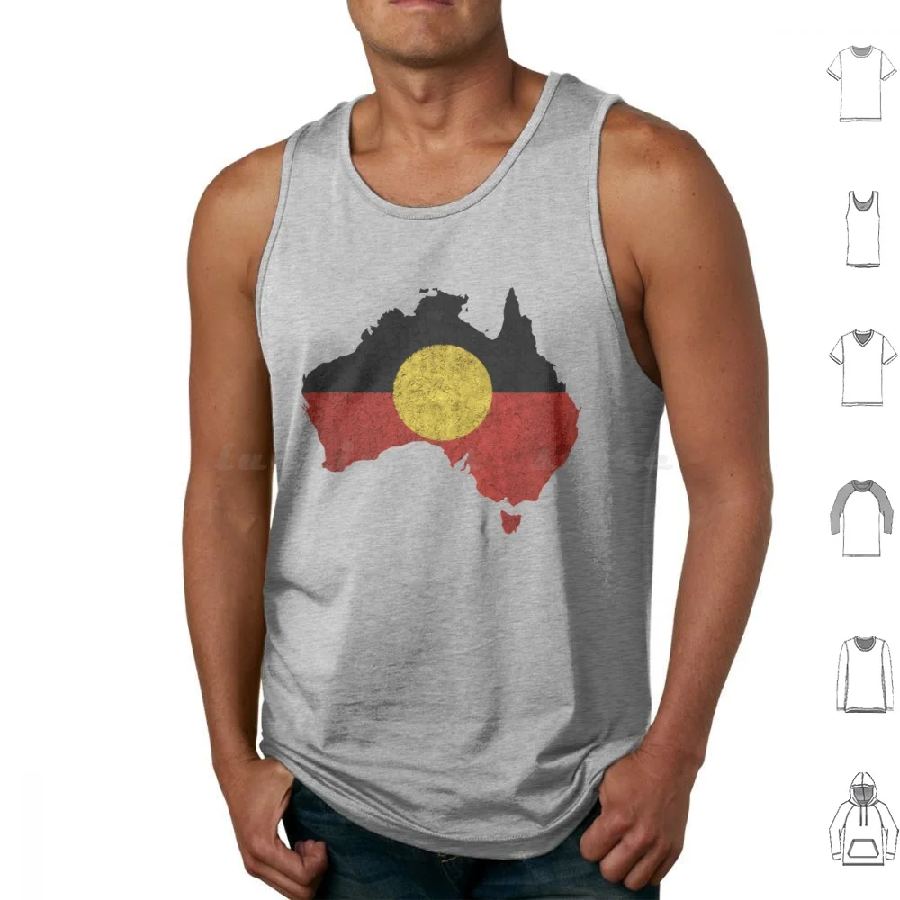 Always Was Always Will Be Tank Tops Print Cotton Australia Map Travel World Europe Asia Africa America Country Earth