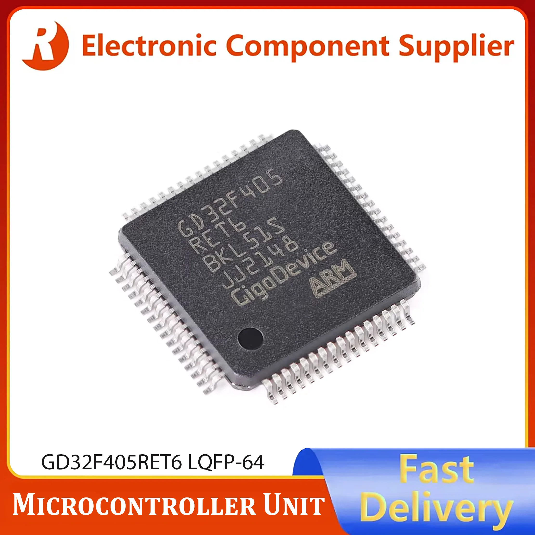 1PCS Genuine GD32F405RET6 LQFP-64 ARM Cortex-M4 32-bit Microcontroller Unit (MCU) Chip