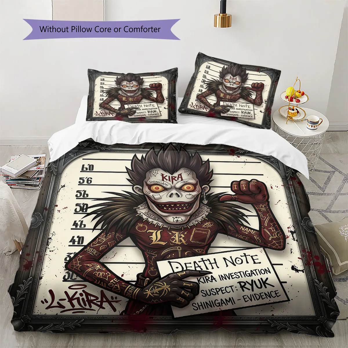 Death Note Comfor Duvet Cover Kid's Bedding Set,Extra Large Size Holiday Gift Various Sizes Available -HE182
