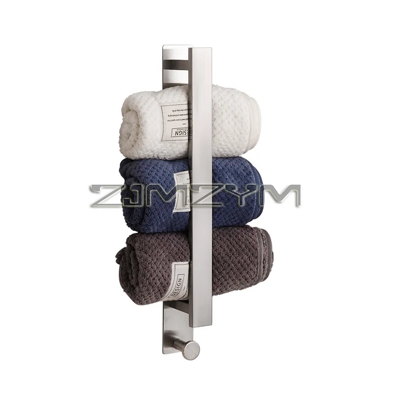 

Self-Adhesive Towel Holder No Drilling Stainless Steel Guest Towel Holder Easy To Install Kitchen Bathroom Wall Toilet Rack