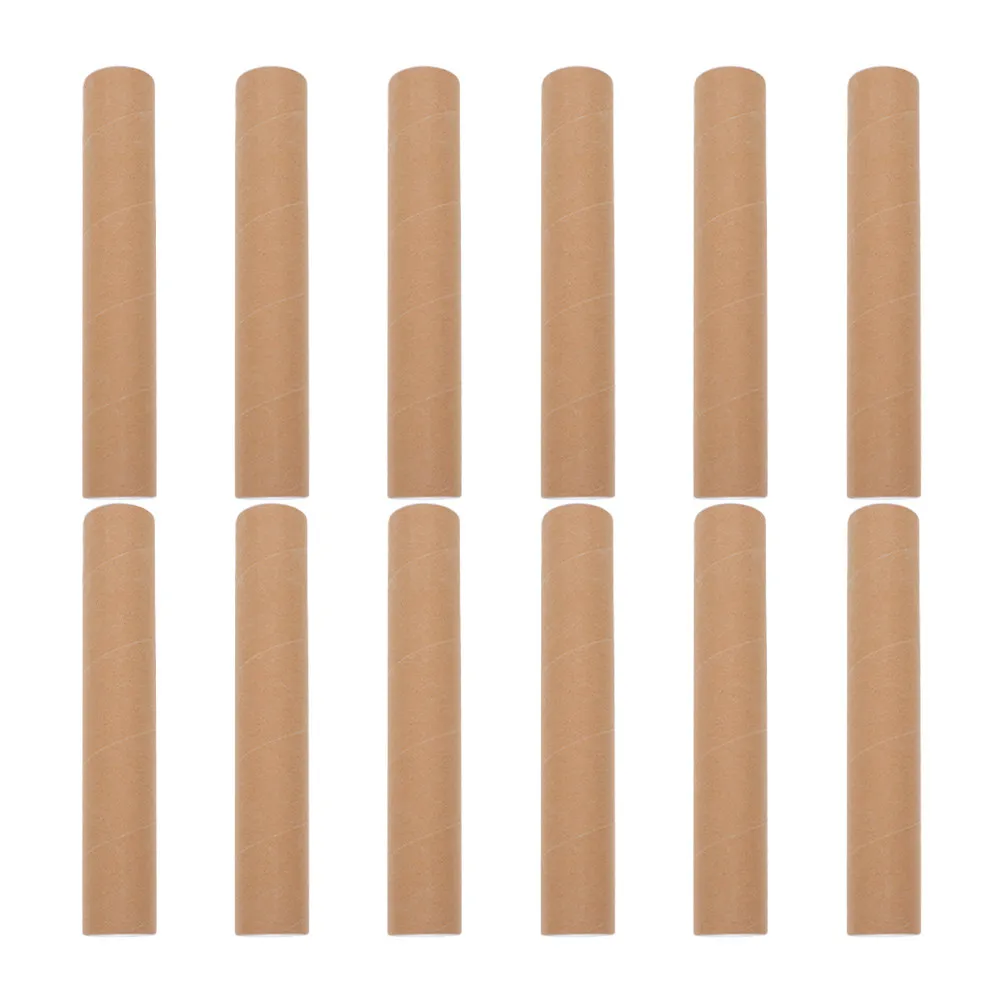 

12Pcs Kraft Paper Tubes Multi-Functional Poster Holder Tube Drafting Storage Tube for Posters Artwork Mailing Drawing Storage