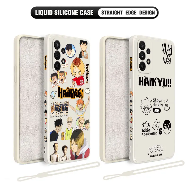 Volleyball Boy Haikyuu Case For Samsung A54 A34 A73 A53 A33 A23 A14 A13 A03 A03S A04 A04S A72 A52 A52S A32 A22 A12 A71 A51 4G 5G