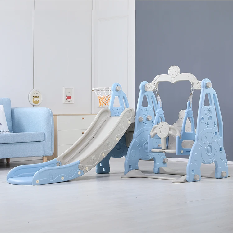 2024 New Wholesale Toddler High Quality Indoor Baby Plastic Sliding Toys Kids Slides For Swing Play Set