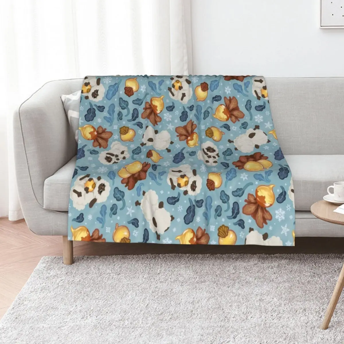 Woollies and Turnips Winter Throw Blanket Shaggy Tourist Heavy Sofa Quilt Cute warm for winter Blankets