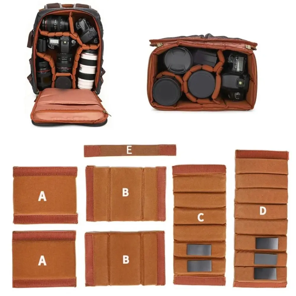 Portable Wear-resistant Camera Dividers Foam Padding Protective Camera Separators Lenses Partition Travel