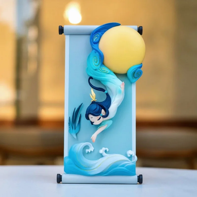 Sleep Chinese Scrolls Series Blind Box Kawaii Guess Bag Collection Mysterious Surprise Cute Model Toys Doll Ornament Xmas Gifts