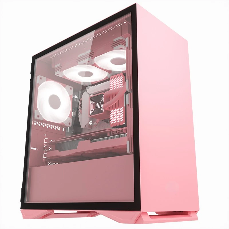 Yogo M2 Chassis M-ATX Side Transparent Dustproof Mute Game Water-Cooled Desktop Computer Small Chassis