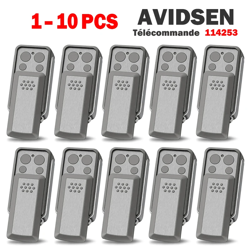 For AVIDSEN 114253 104250 104253 104257 104350 Garage Remote Control 433.92MHz AVIDSEN 654300 654250 654100 614701 Gate Opener