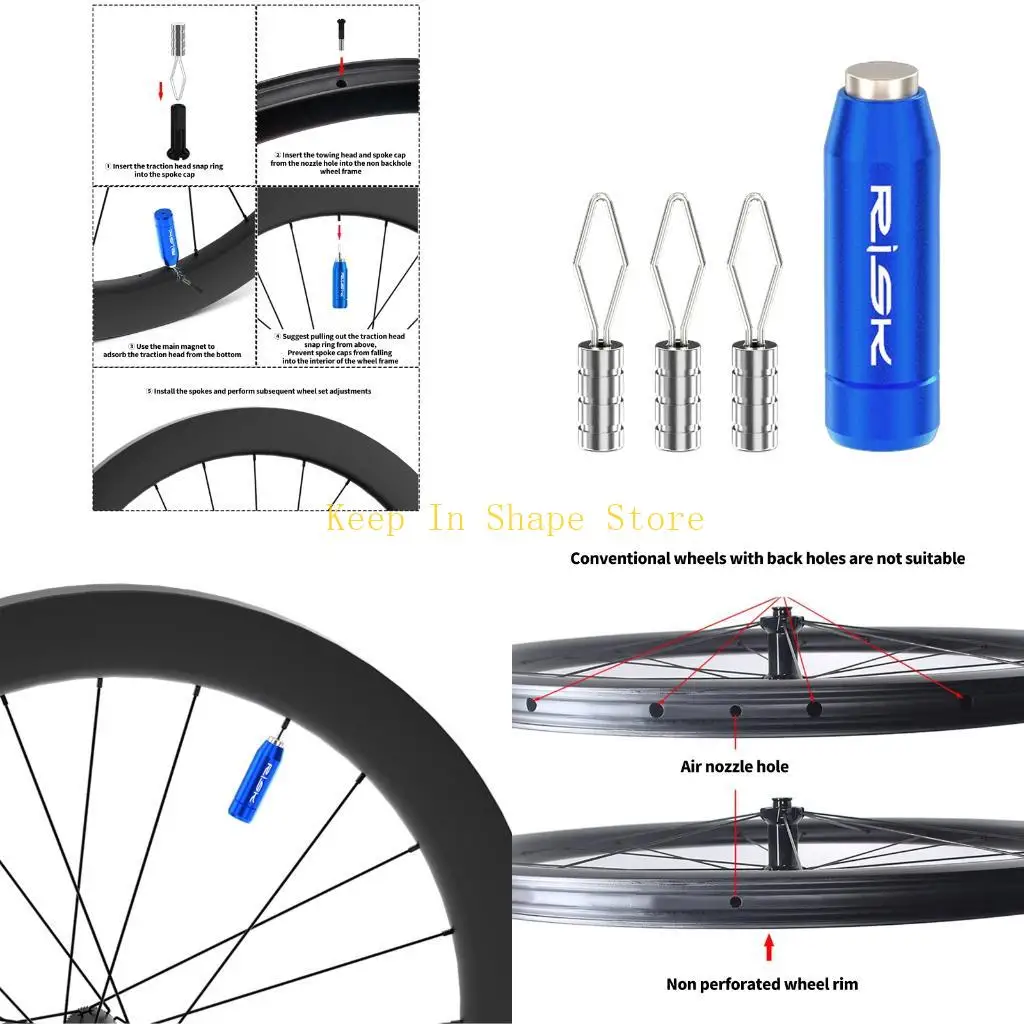 

U1JC Эргономичная ручка для снятия сосков со спицами из сплава для удобной регулировки велосипедов