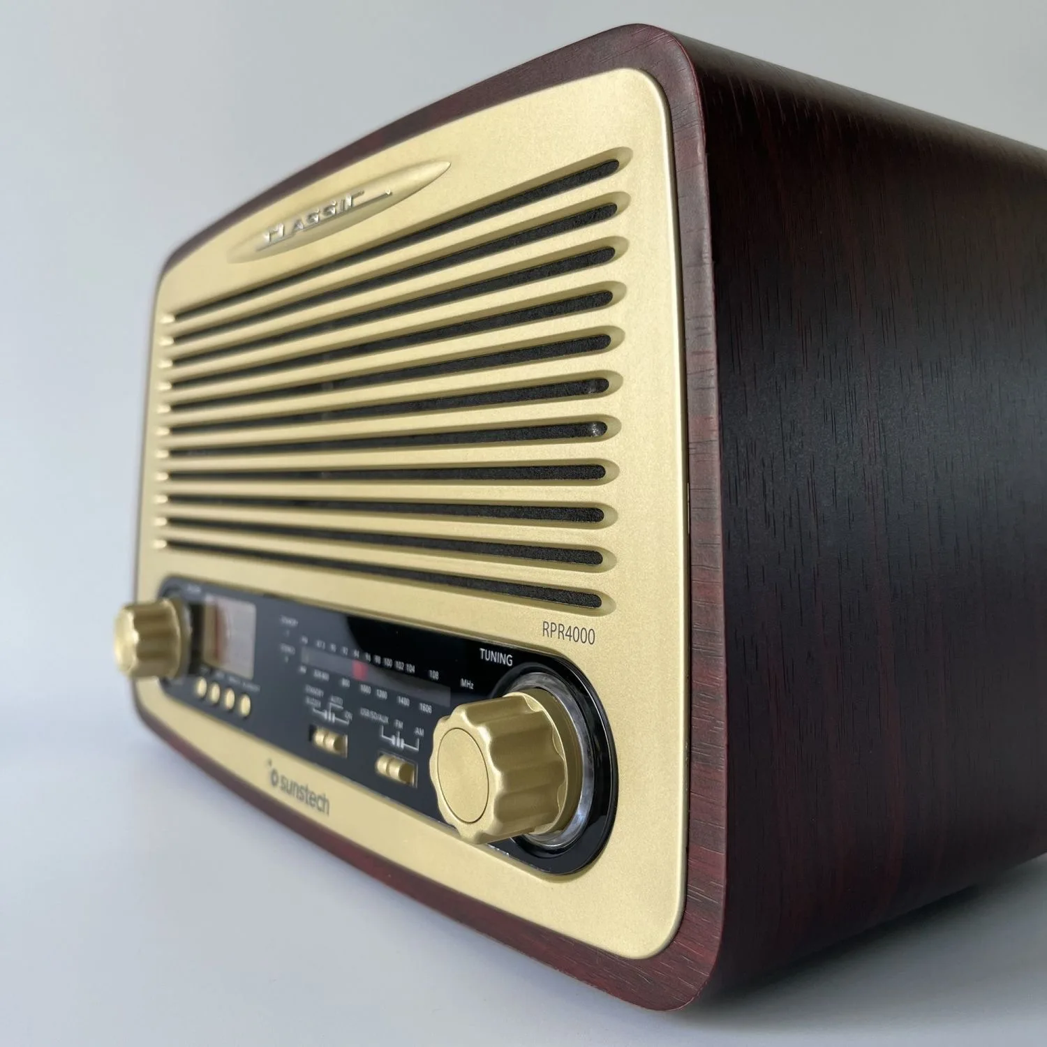 High-end mahogany vintage radio semiconductor FM high-quality USB multi-function nostalgic classic