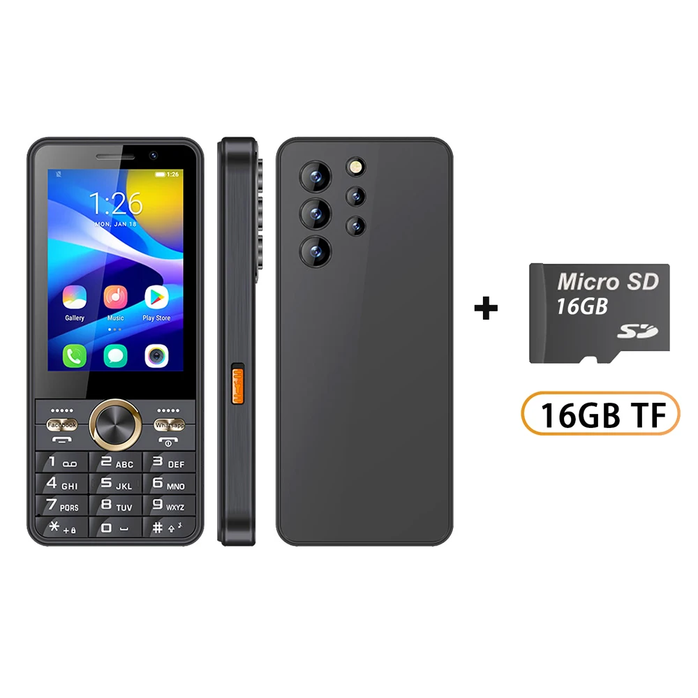 UNIWA HOPE XS24 4G Touchscreen Toetsenbord Telefoon Android 8.1 Dual SIM 3,5 Inch 2GB + 16GB 2500mAh Mobiel Whatsapp Telefoon Half-touch