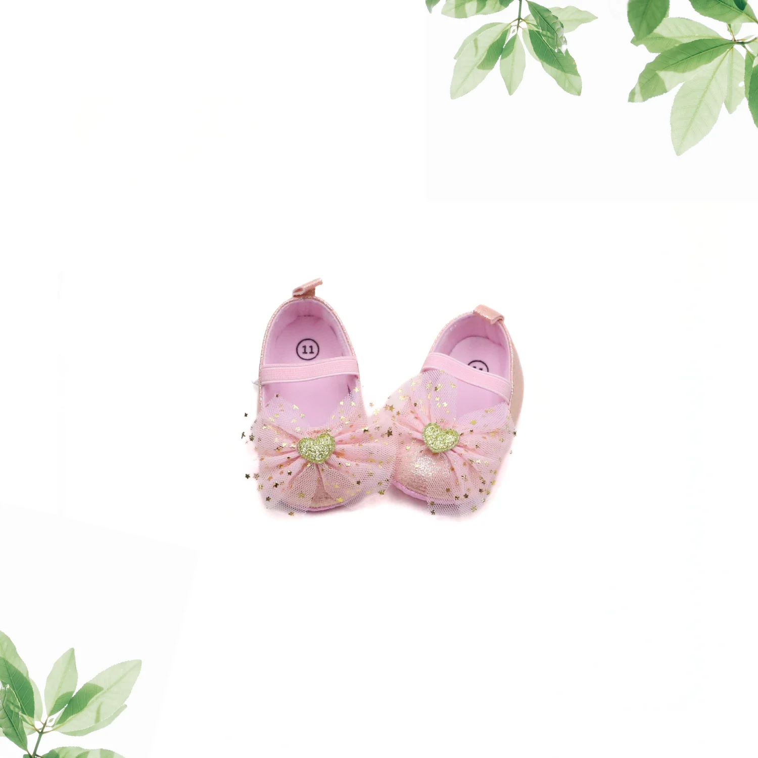 

Обувь принцессы для маленьких девочек, детская прогулочная обувь для детей 0-6-12-18 месяцев, противоскользящая дышащая эластичная лента