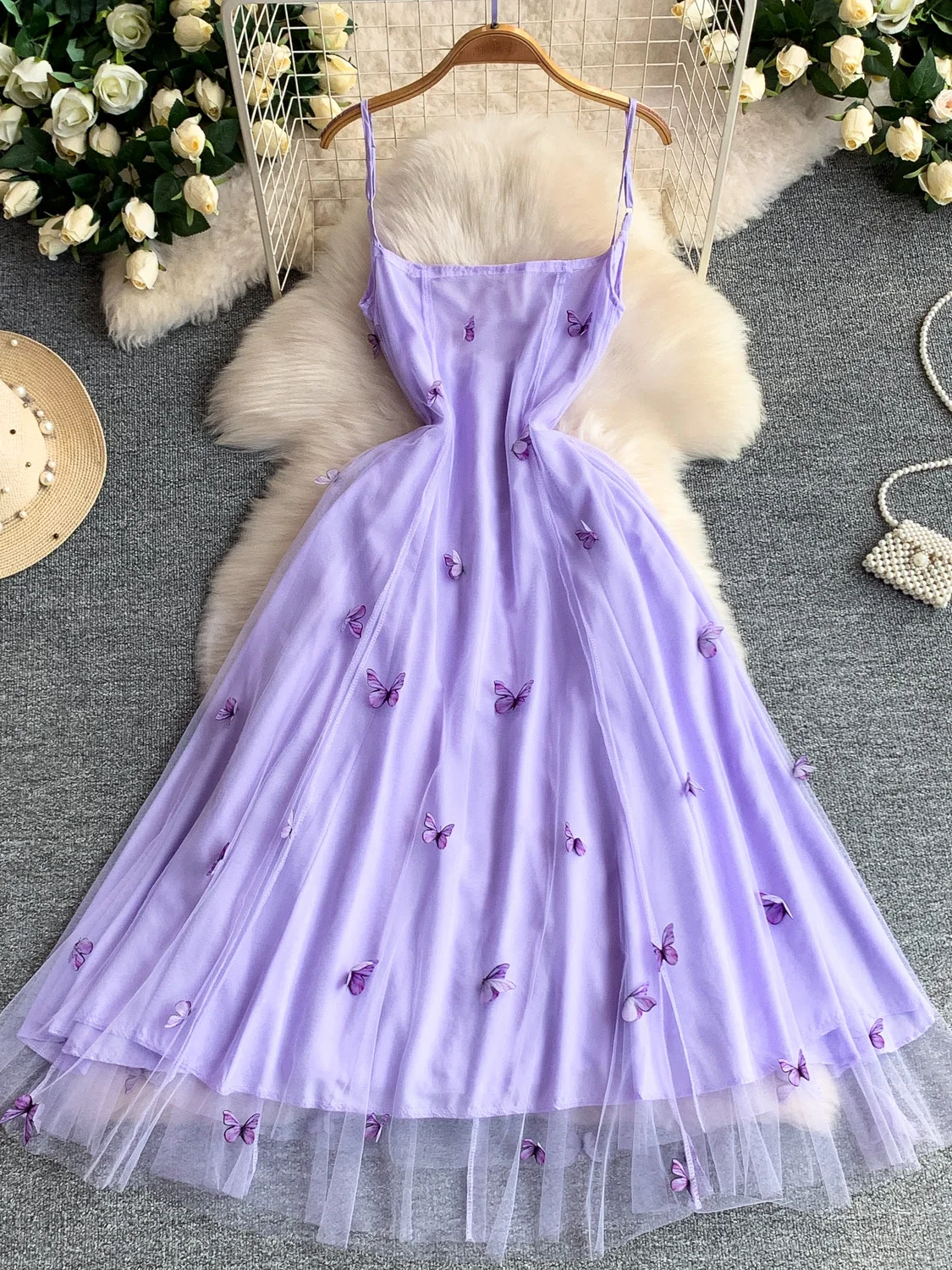 

Элегантное фиолетовое летнее платье женское, сексуальное, с открытой спиной, с открытыми плечами, сетчатая юбка, длинное, драпированное, А-силуэт