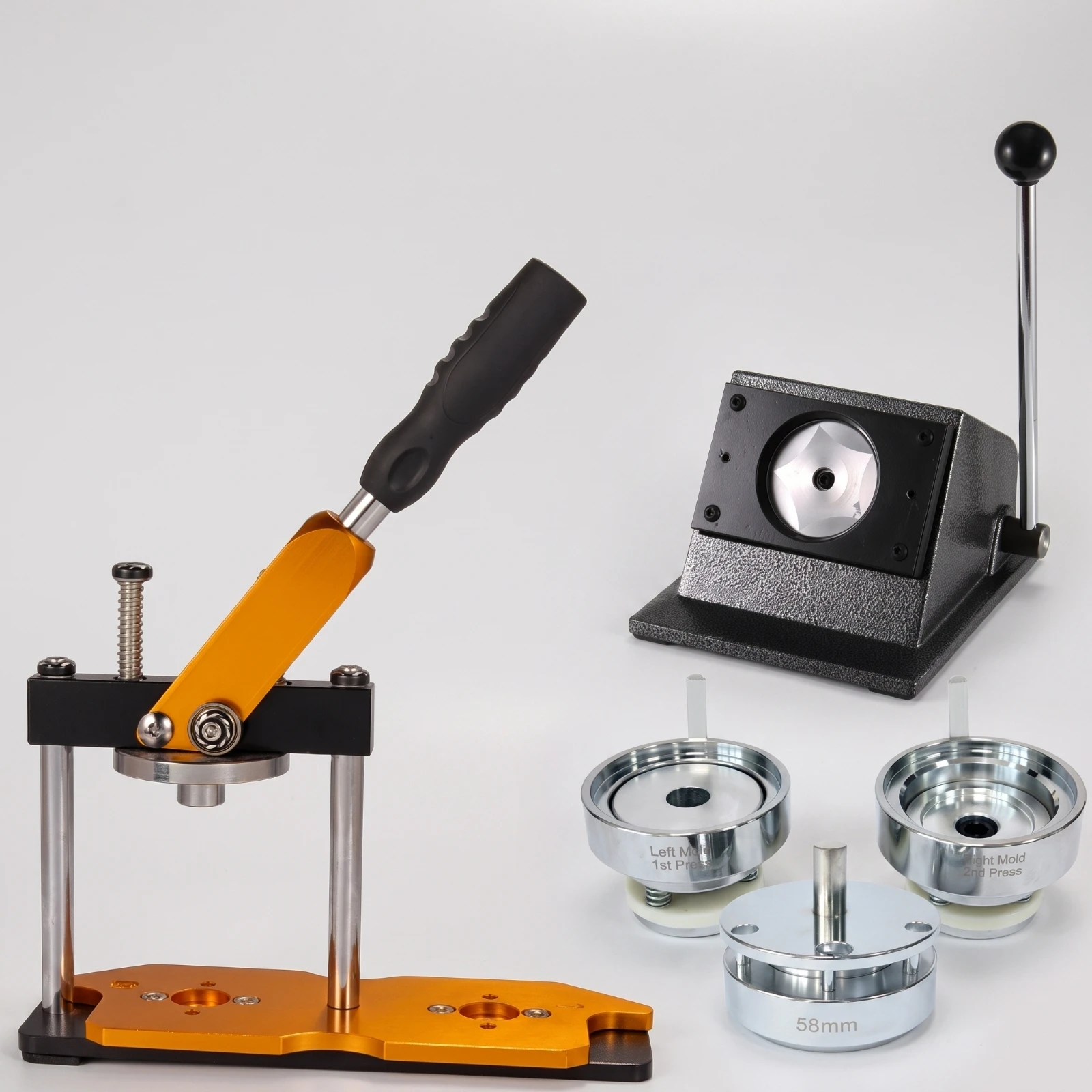 Button Maker Machine Hand-Operated Button Badge Press Machine Badge Maker DIY Easy to Use for Crafters, Crafting, Workshops
