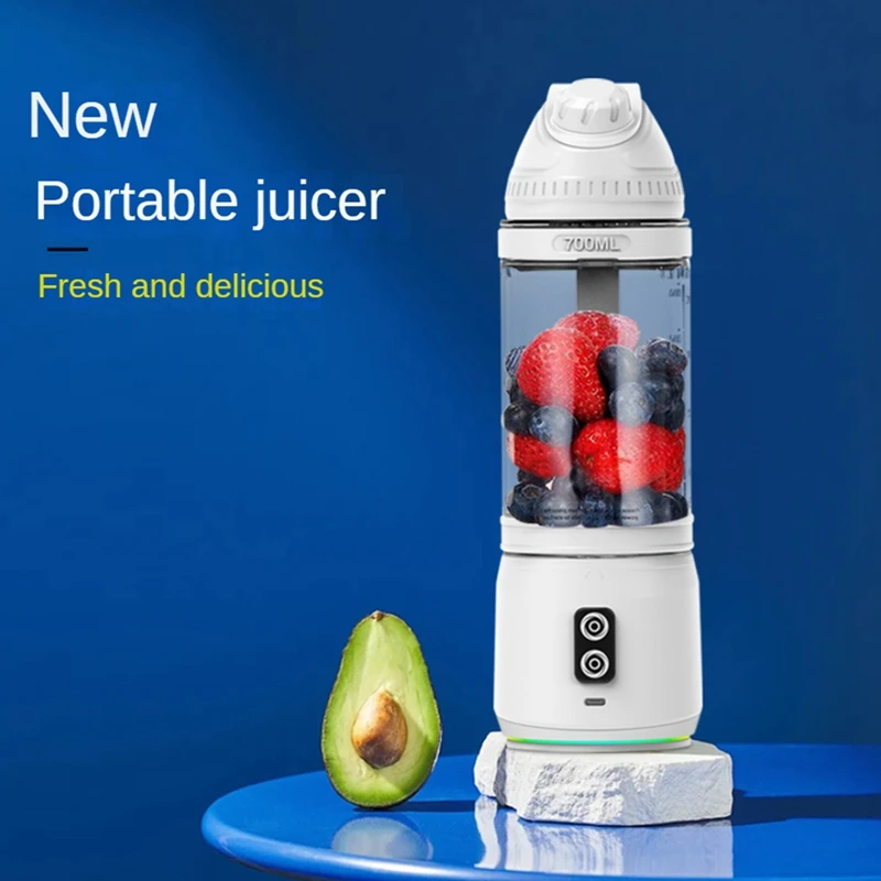 Portable Blender Personal Blender For Shakes And Smoothies Ice Blender For Kitchen Travel Mini Juice Machine 700ML