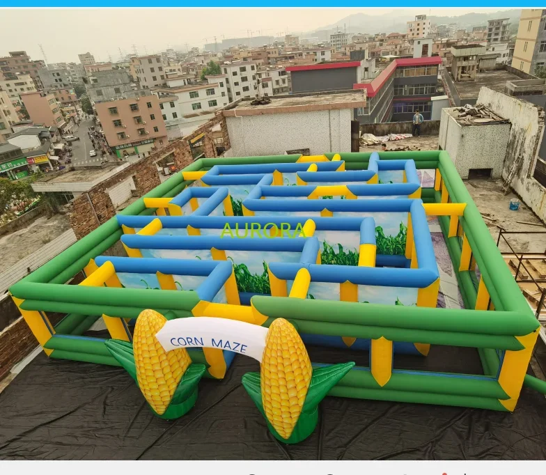 Large Cheap Price  Maze  Game  Mazes Outdoor Inflatable Labyrinth for Kids