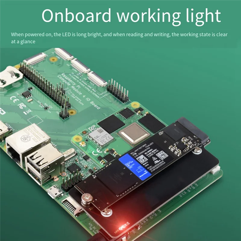 Плата расширения для Raspberry Pi CM4 Pcie To M.2 Nvme SSD HAT для вычислительного модуля Raspberry Pi, материнская плата серии 4