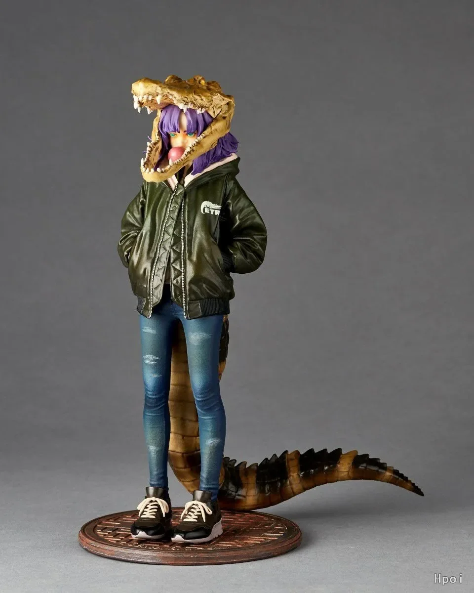 【Original】KAIYODO CROCO GIRL Figurenmodellspielzeug im Maßstab 1:7