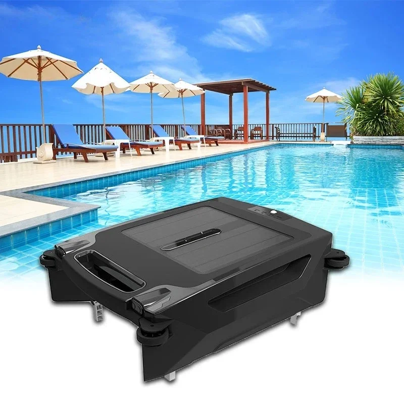 

12W Solar Rechargeable Cordless Remote Control Pool Vacuum Robot Cleaner Water Surface Pool Cleaning Tool Accessory