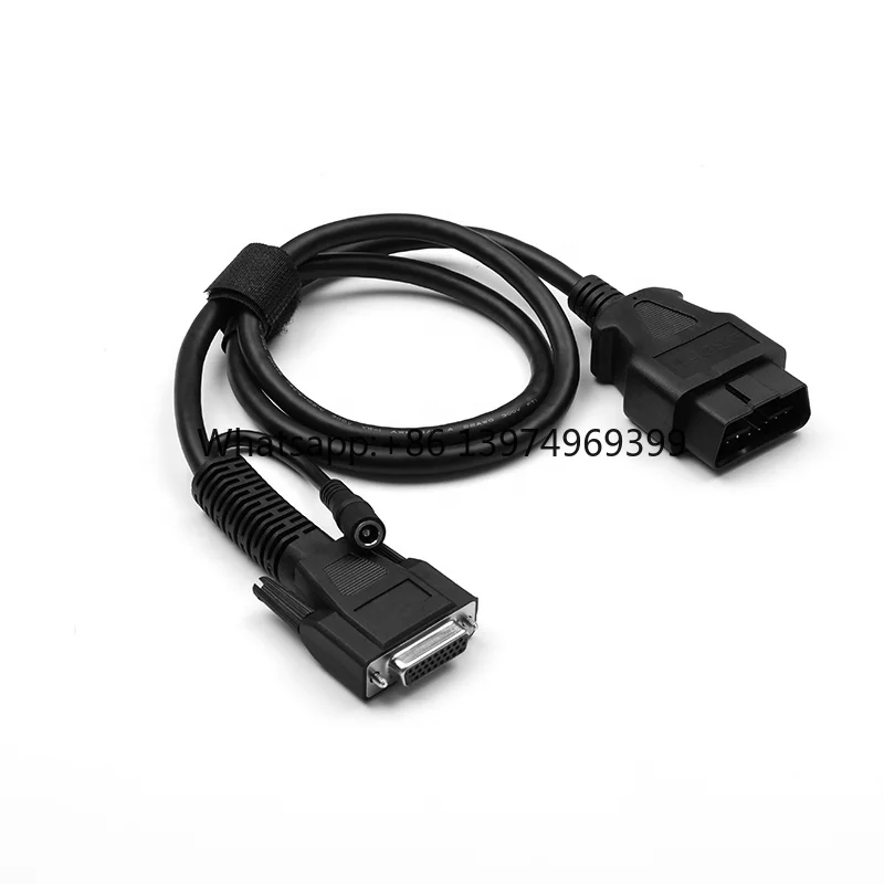Customized OBD2 25pin Male to Female Cable OBD DB25 Cable With DC Connector
