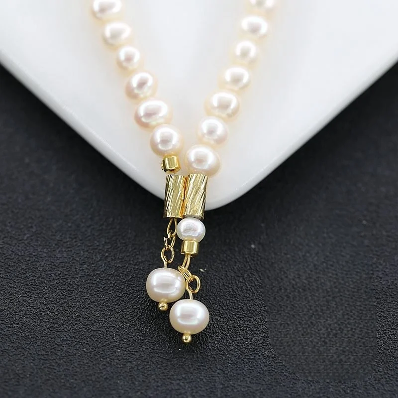 

2pcs Copper Gold Plated Pearl Necklace Bracelet Sweater Chain Magnetic Straw Buckle DIY Jewelry Making Materials Accessories