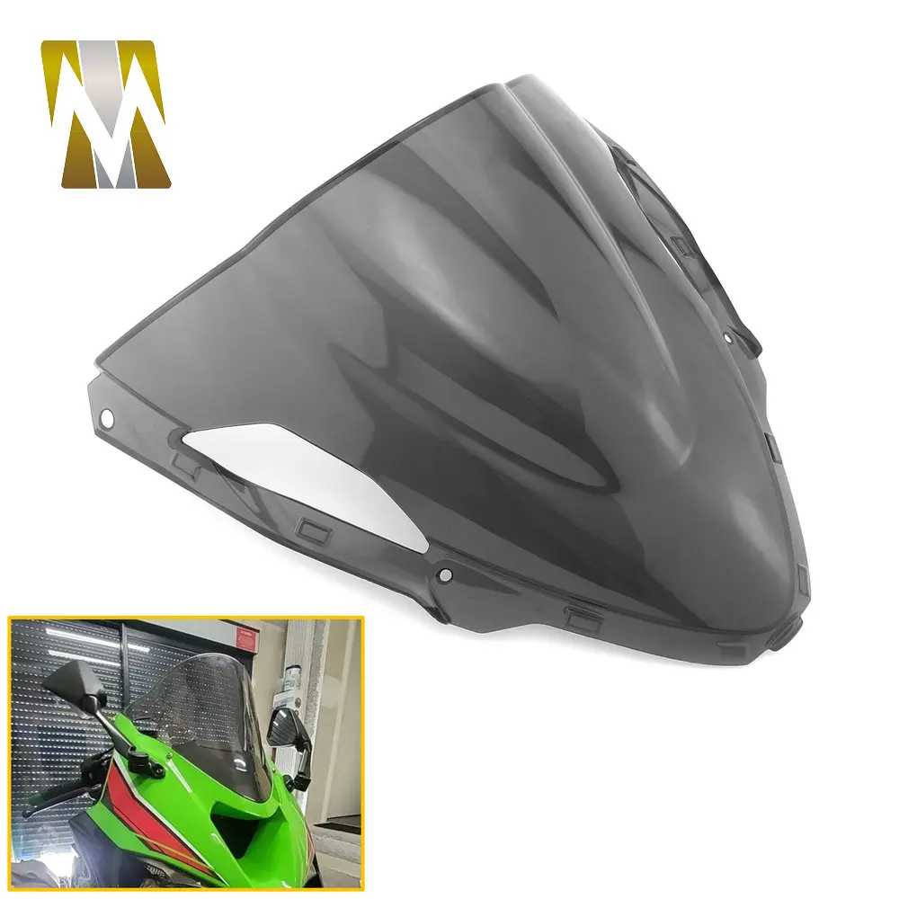 

Motorcycle Windscreen Wind Deflectors Shield Protector Front Screen Fairing Windshield For KAWASAKI ZX6R ZX6 R 2021-2025